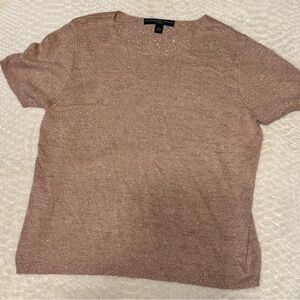 Josephine Chaus Sparkling Tan Top